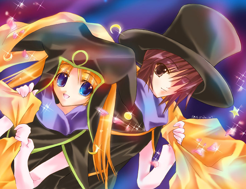 mia guillem and anna heart (kaleido star) drawn by nyanmilla