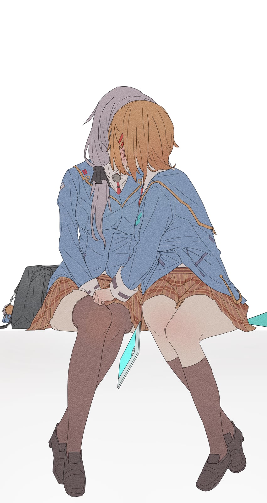 kayamori ruka and izumi yuki (heaven burns red) drawn by chone