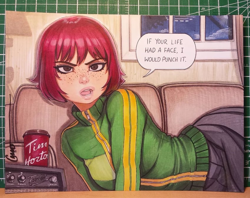 satonaka chie and kim pine (persona and 2 more) drawn by omar_dogan