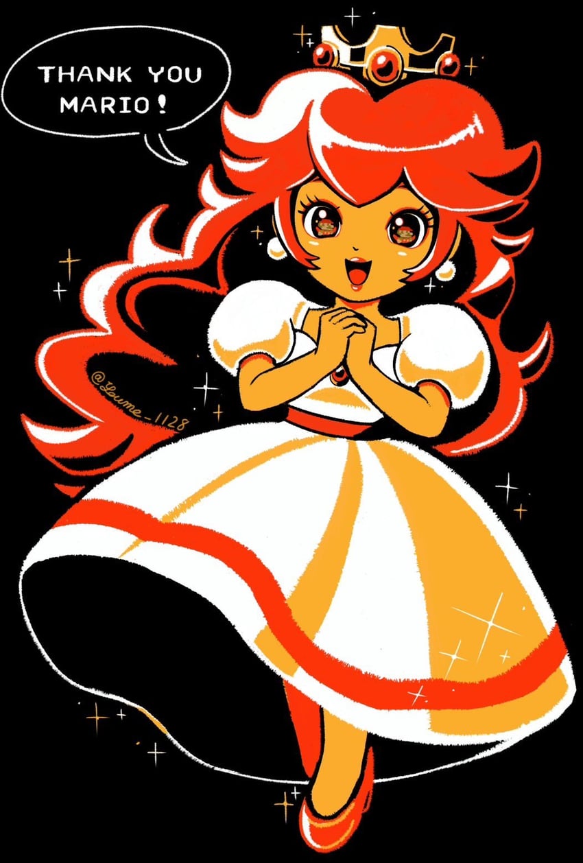 princess peach and mario (mario and 1 more) drawn by suruga_kanade