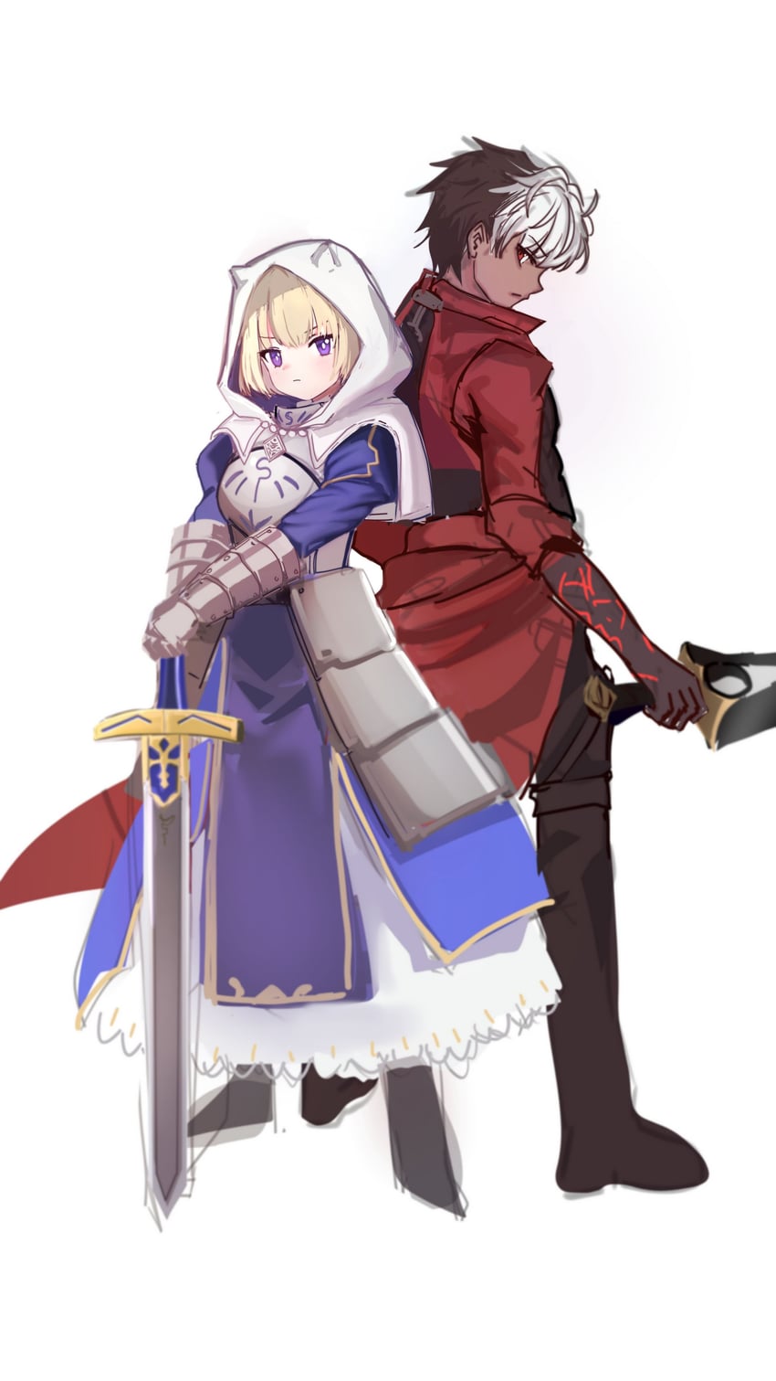 artoria pendragon, saber, archer, justia, and lathel (fate and 3 more) drawn by adbo
