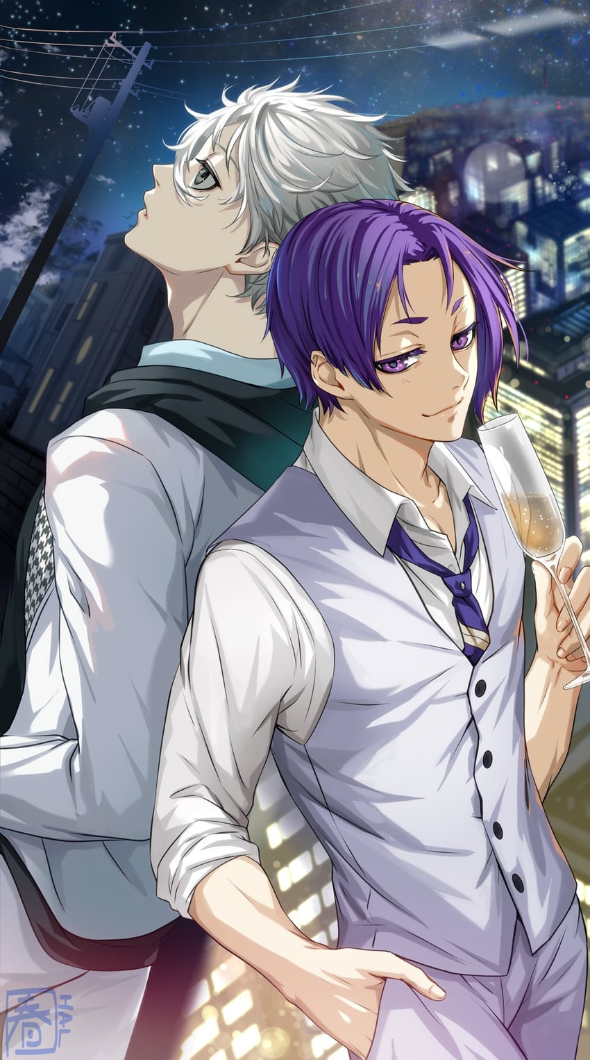 nagi seishirou and mikage reo (blue lock) drawn by halu-ca