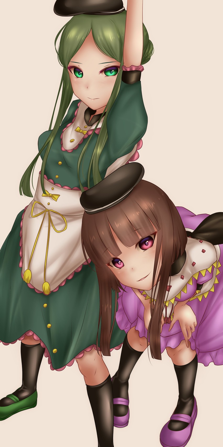 nishida satono and teireida mai (touhou) drawn by shounen_(hogehoge)
