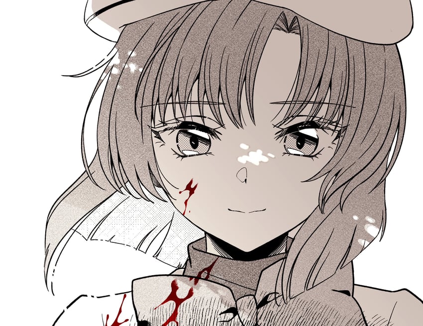 ryuuguu rena (higurashi no naku koro ni) drawn by suidousui