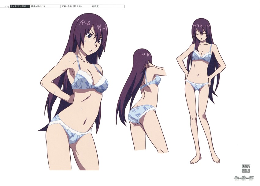 senjougahara hitagi (monogatari and 1 more)