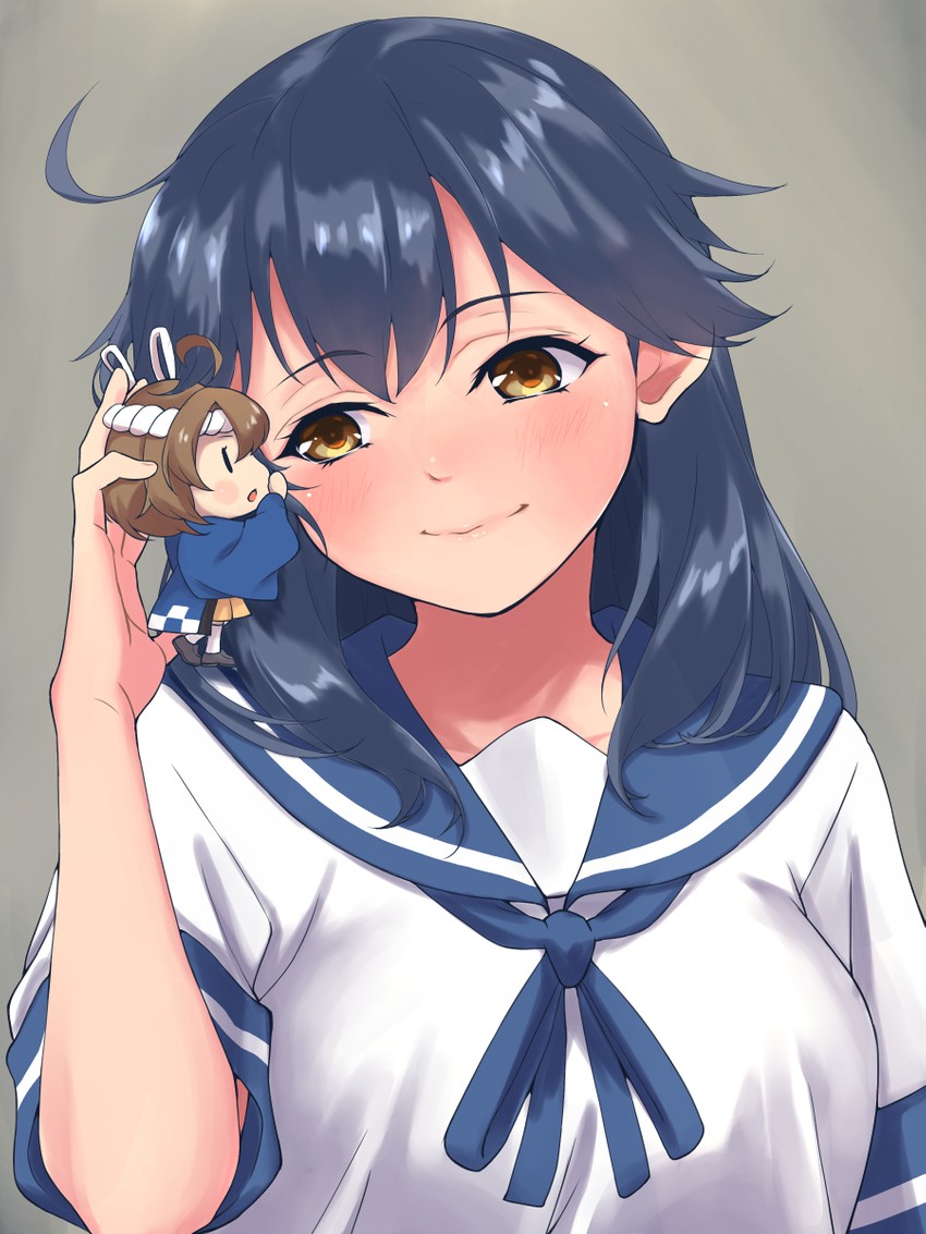 ushio, fairy, and damage control goddess (kantai collection) drawn by shingyou_(alexander-13)