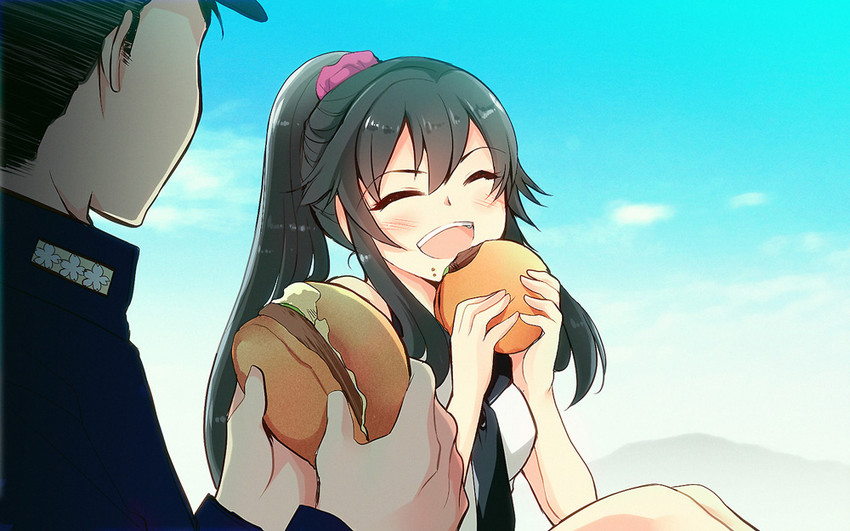 admiral and yahagi (kantai collection) drawn by teramoto_kaoru