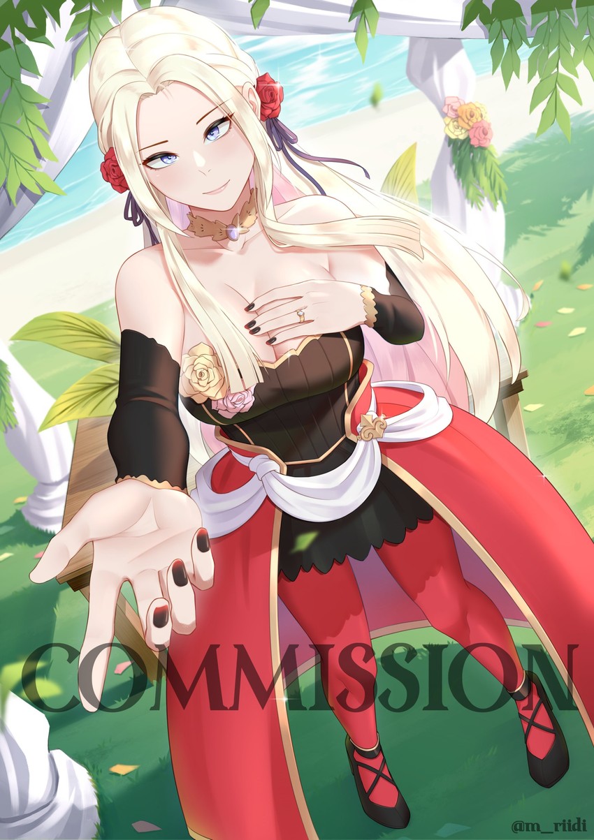 edelgard von hresvelg (fire emblem and 1 more) drawn by mawaridi
