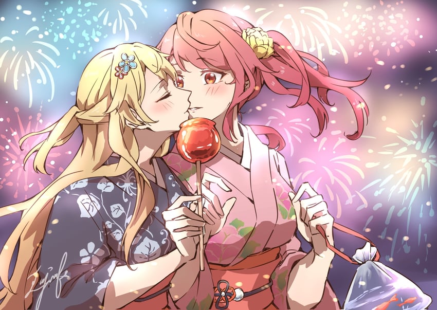 maruyama aya and shirasagi chisato (bang dream!) drawn by aiiro_bokujuu