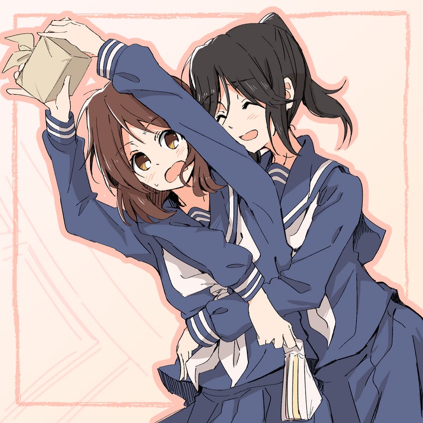 oumae kumiko and kasaki nozomi (hibike! euphonium and 1 more) drawn by sawara65