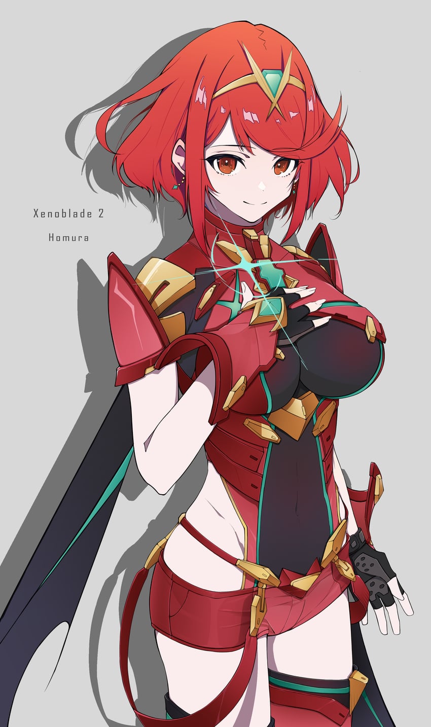 pyra (xenoblade chronicles and 1 more) drawn by gugugu_official