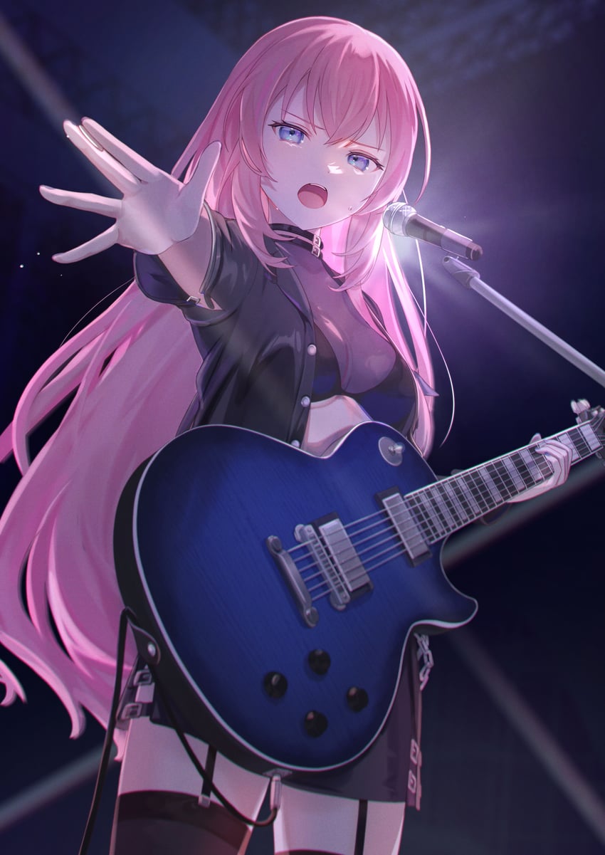 megurine luka (vocaloid and 1 more) drawn by vs0mr