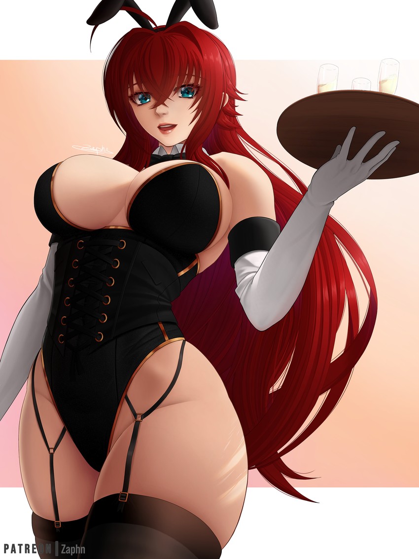 rias gremory (high school dxd) drawn by zaphn