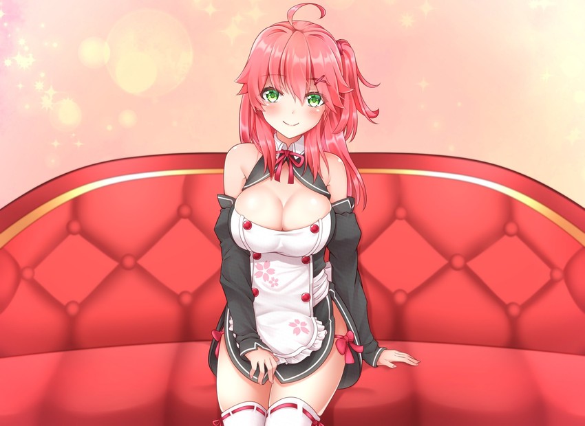 sakura miko (hololive and 1 more) drawn by rin_(0917608)