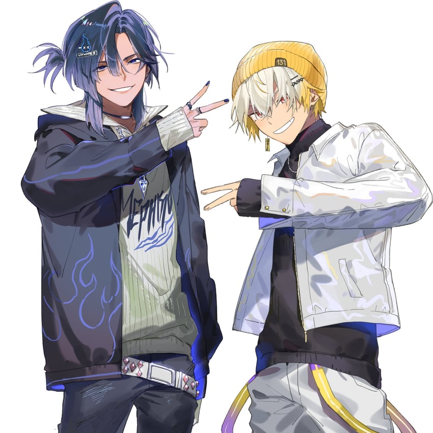 dacapo and unnamed (indie utaite and 1 more) drawn by kaohom503