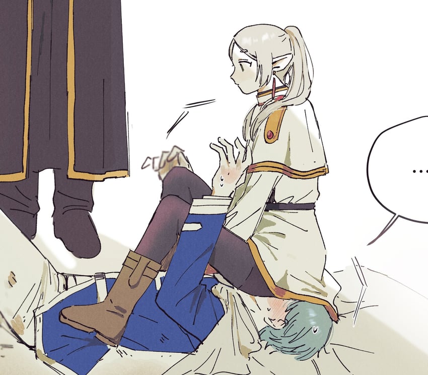 frieren, himmel, and heiter (sousou no frieren) drawn by dabln_hl