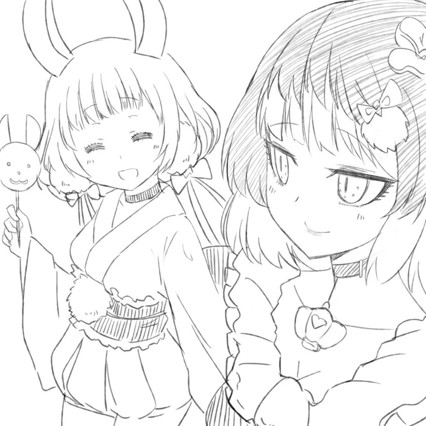 gekokujou hana and styler mimi (mahou shoujo ikusei keikaku and 2 more) drawn by sirodengaku
