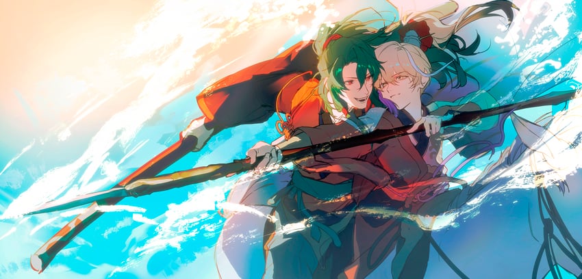 archer and zheng chenggong (fate and 1 more) drawn by aizendai