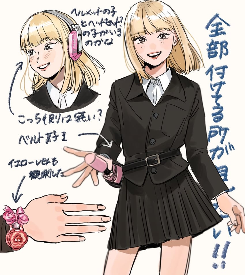 iida shizuku (real life and 1 more) drawn by coinme429