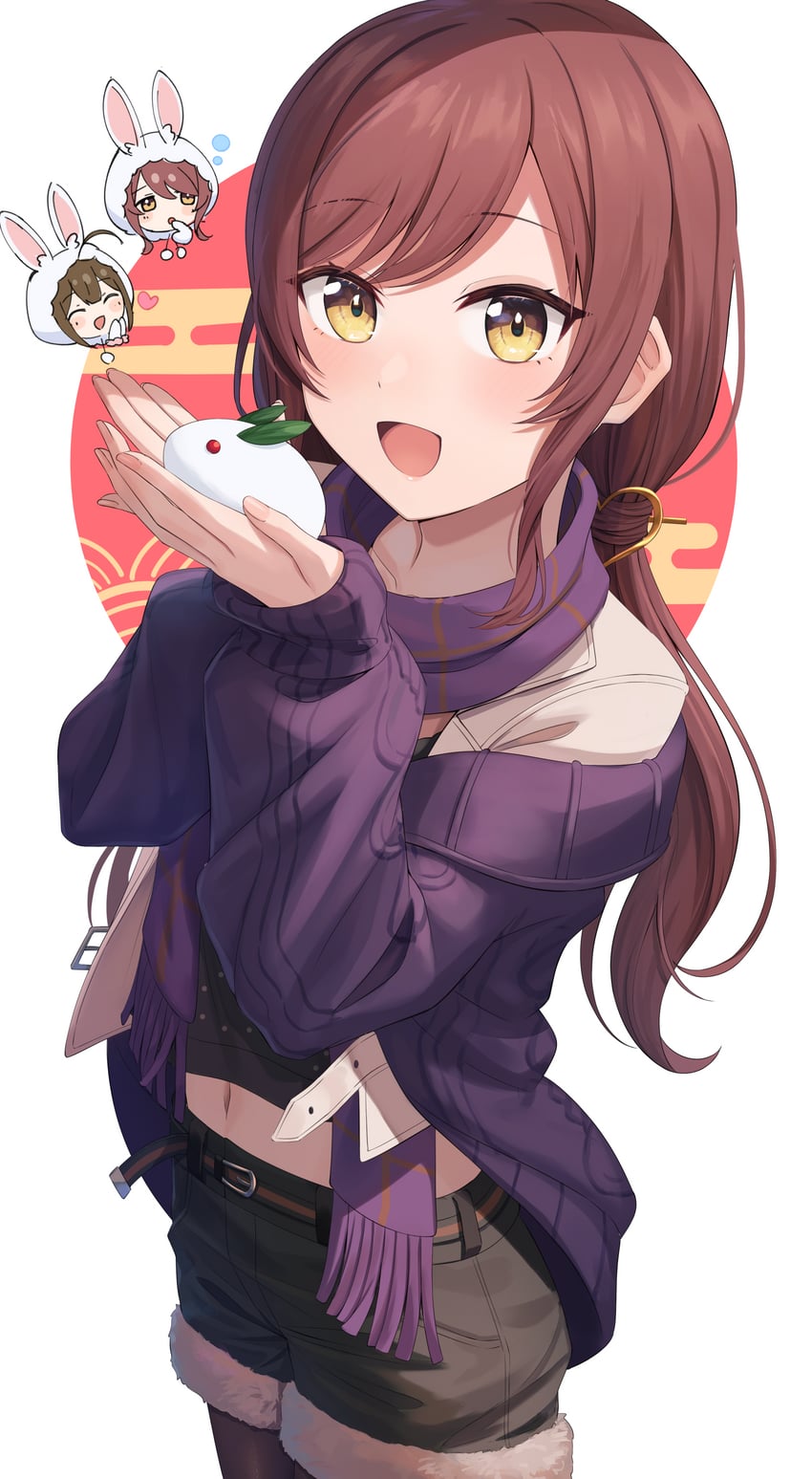 osaki amana, kuwayama chiyuki, and osaki tenka (idolmaster and 1 more) drawn by kurageso