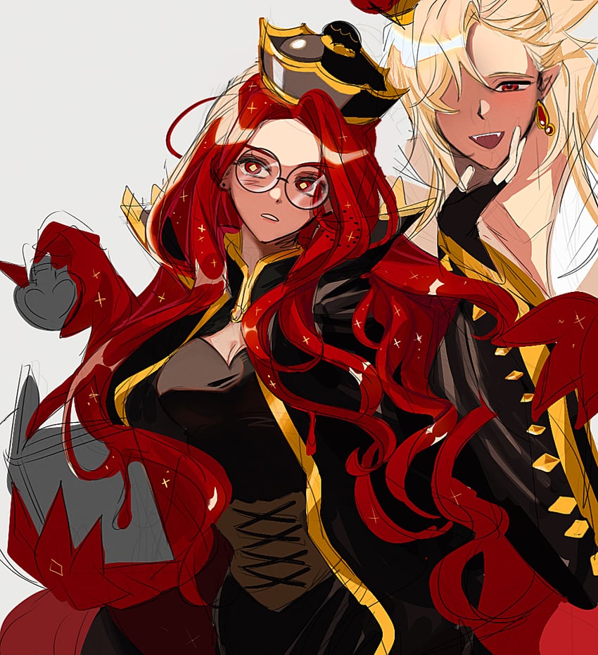 vampire cookie and alchemist cookie (cookie run and 1 more) drawn by ponong