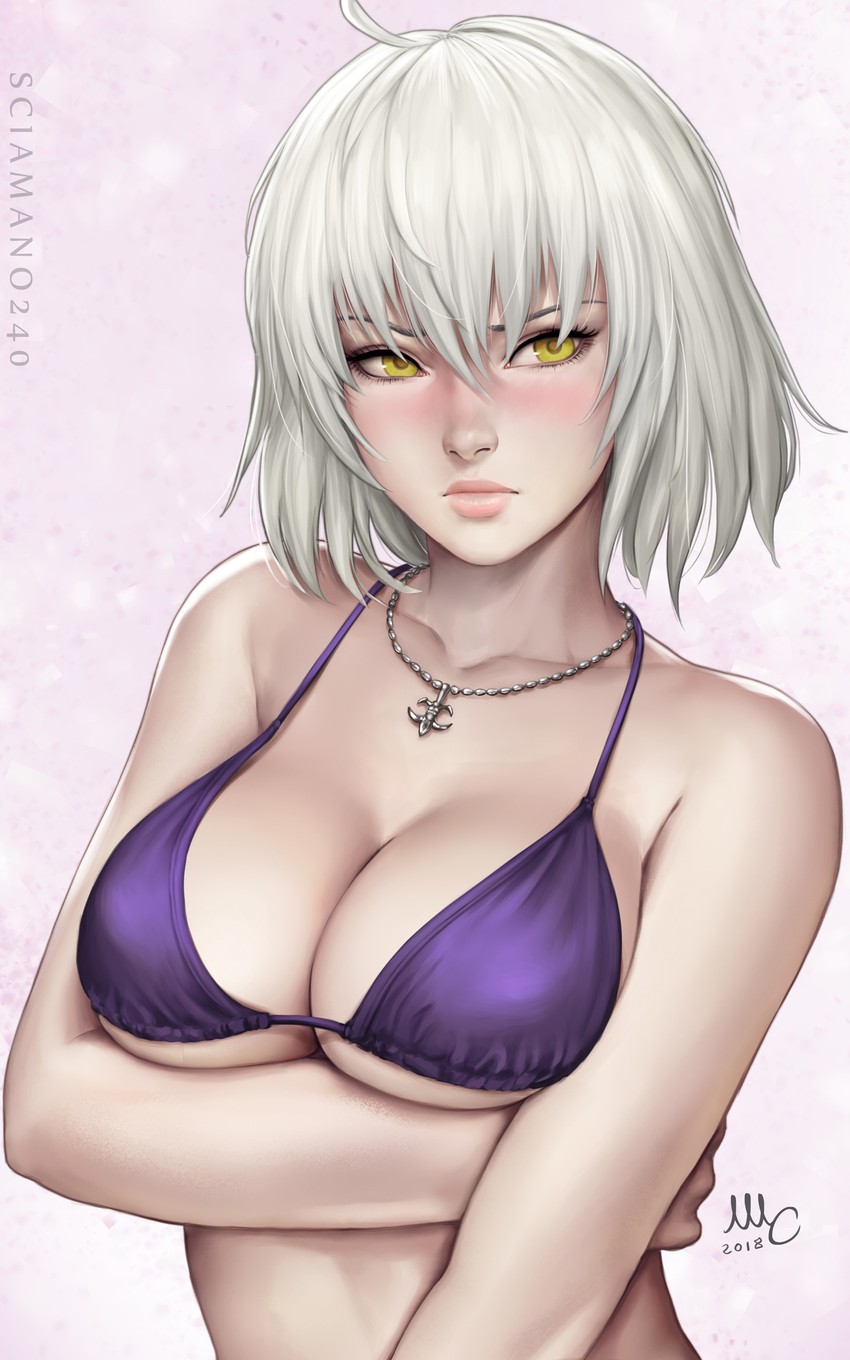 jeanne d'arc alter (fate and 1 more) drawn by sciamano240