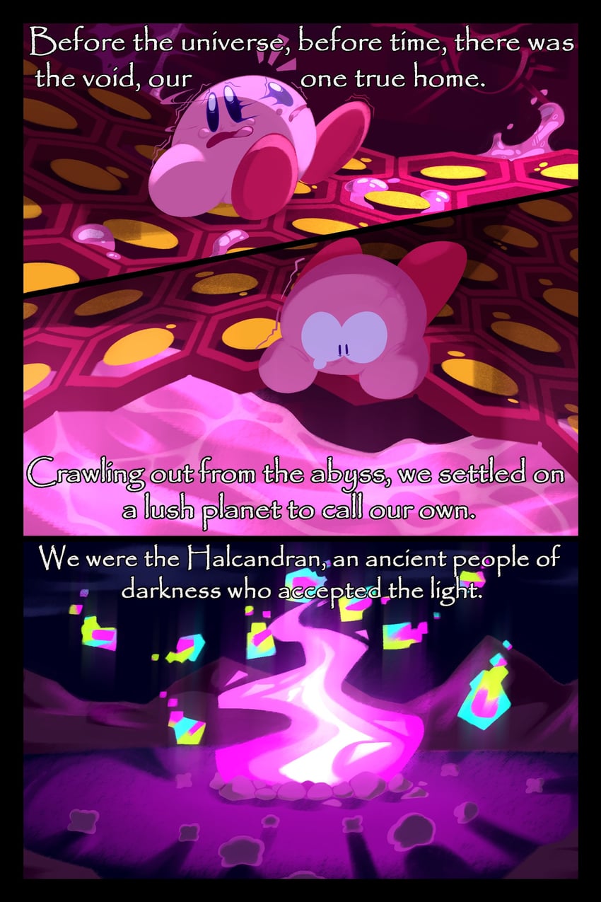 kirby and void termina (kirby and 1 more) drawn by the_mad_fanatic