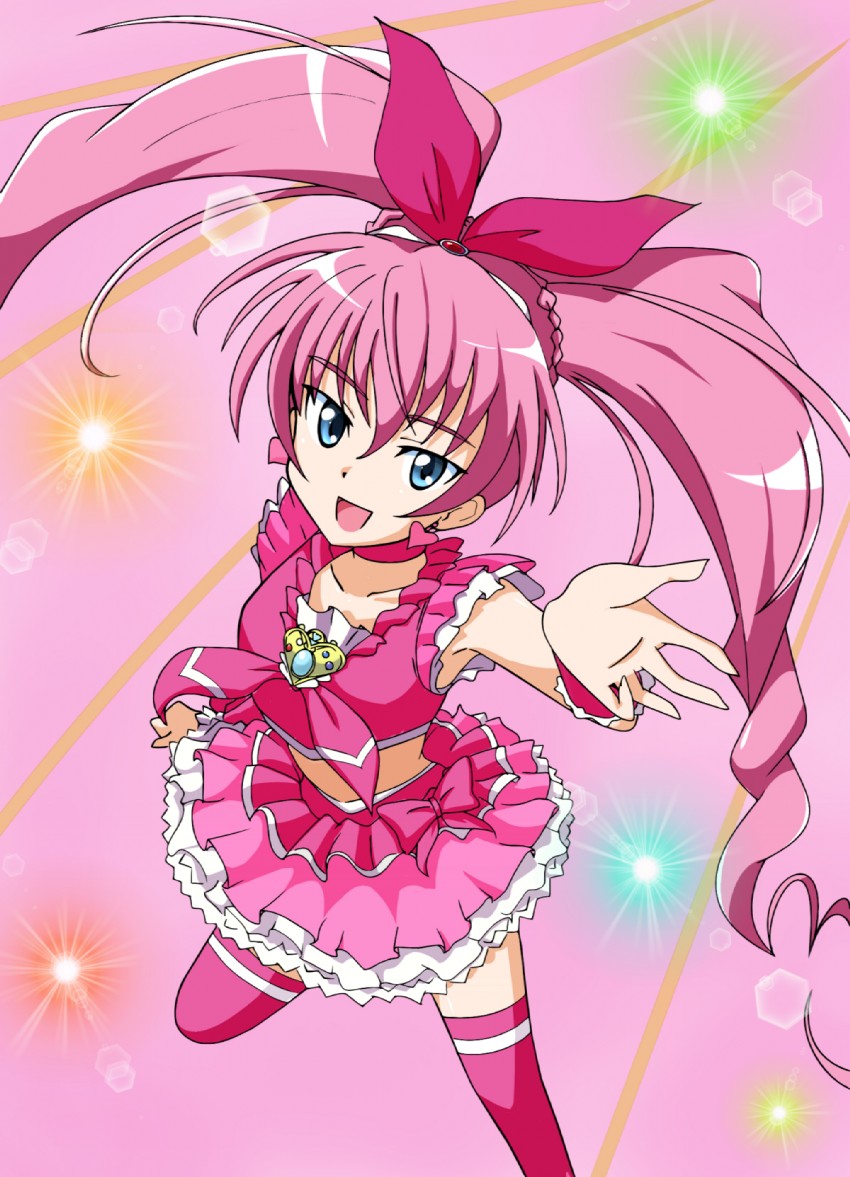 houjou hibiki and cure melody (precure and 1 more) drawn by tokiani