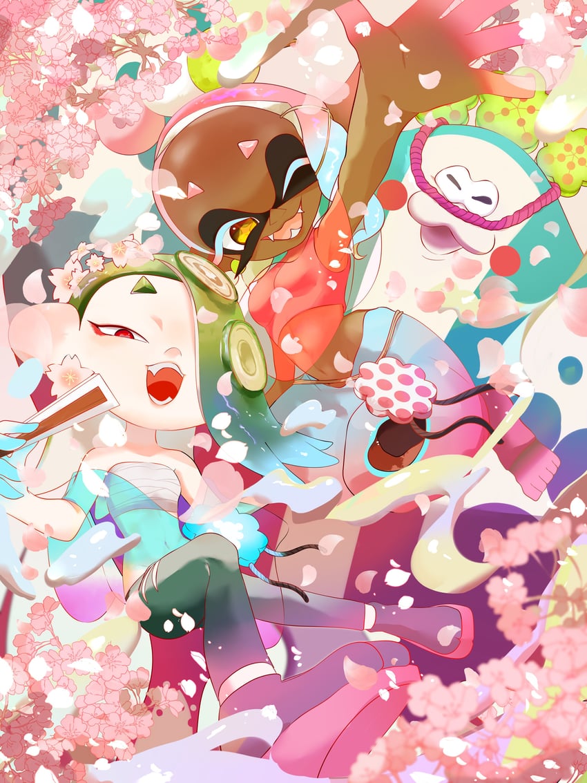 shiver, frye, and big man (splatoon and 1 more) drawn by shirosabi_youno