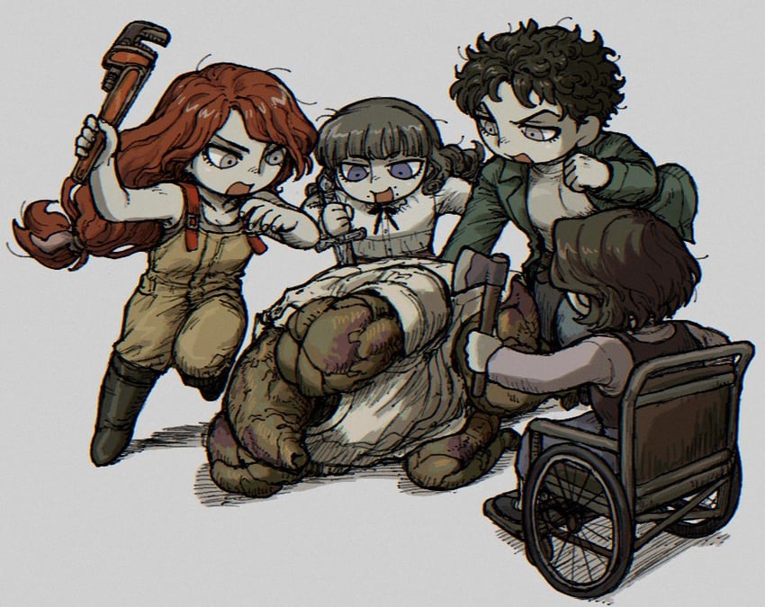 marina, abella, olivia, and marcoh (fear & hunger and 1 more) drawn by sm2_hokke
