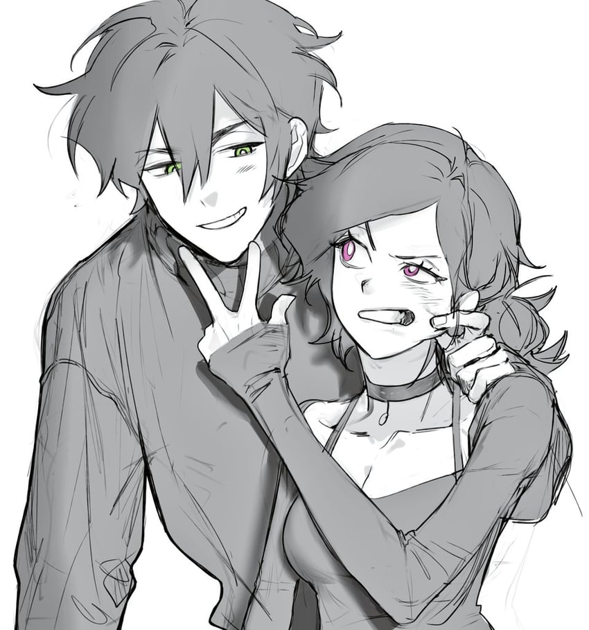 ashley graves and andrew graves (the coffin of andy and leyley) drawn by o_gy21