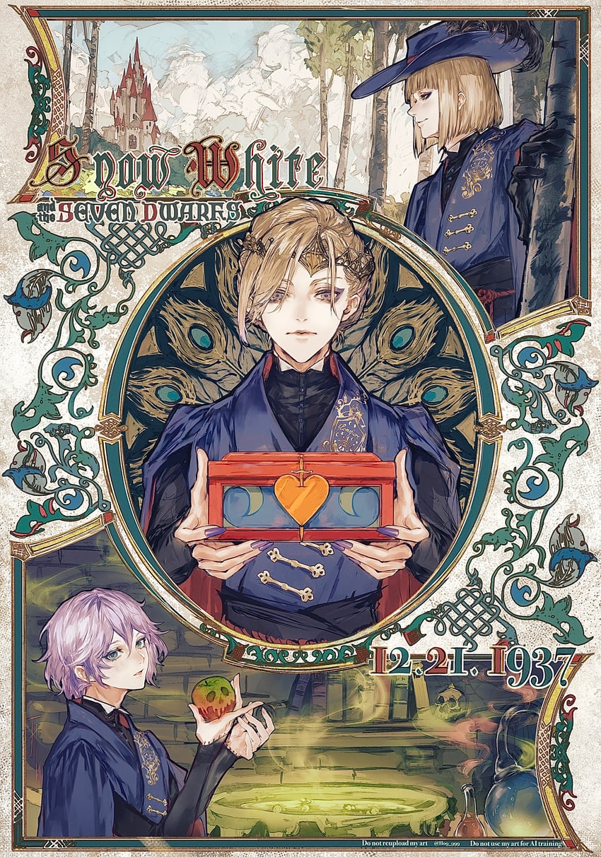 epel felmier, vil schoenheit, and rook hunt (twisted wonderland and 1 more) drawn by ho9_999