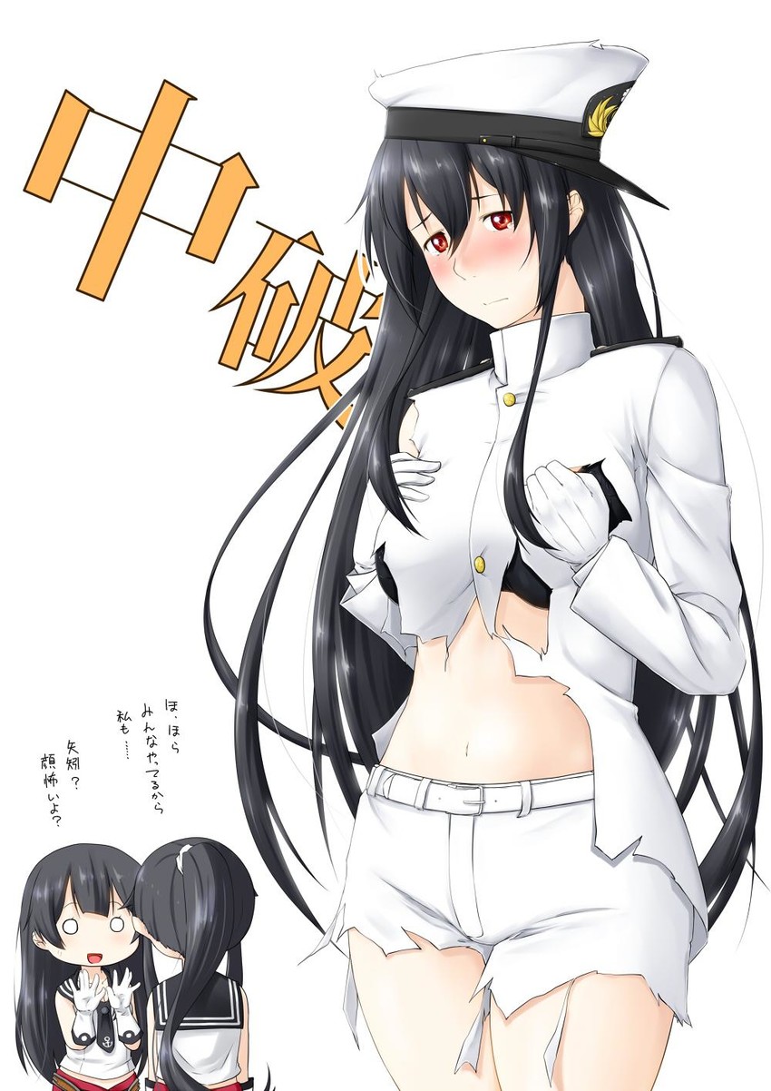 female admiral, yahagi, agano, and tatebayashi sakurako (kantai collection) drawn by niwatazumi