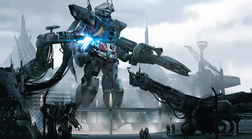 rx-78-2 gundam (gundam and 1 more) drawn by matt_allsopp