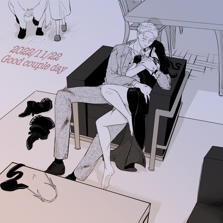 yor briar, anya, twilight, and bond (spy x family) drawn by emondgm5