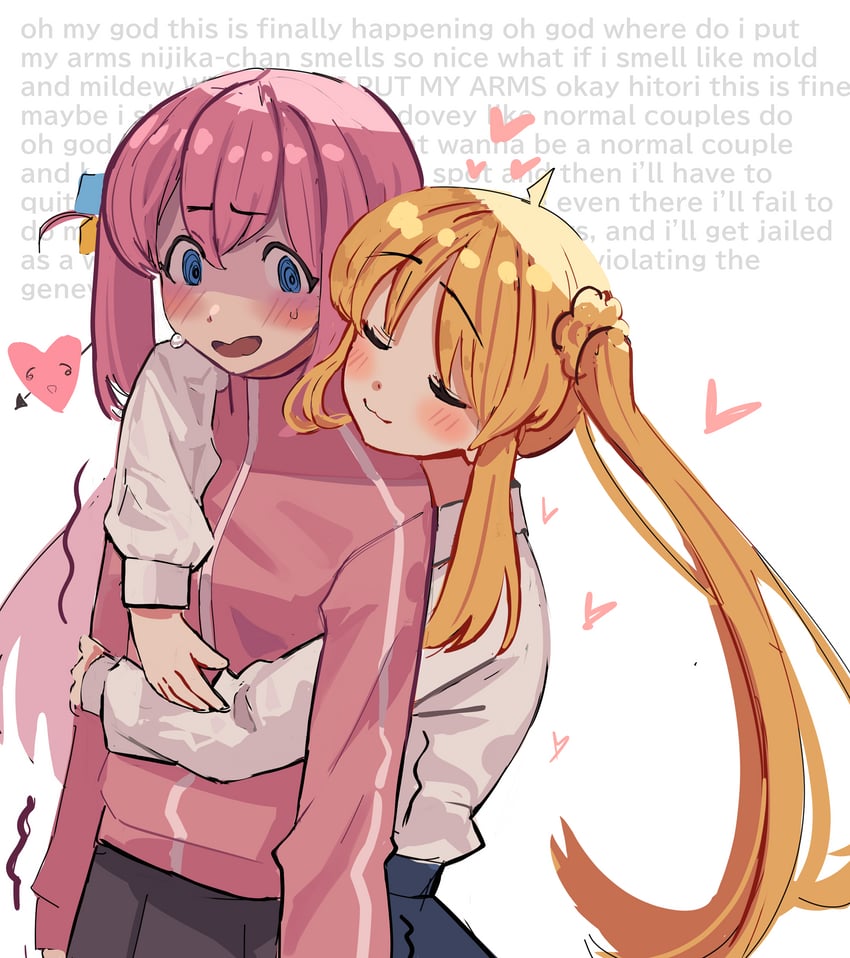 gotoh hitori and ijichi nijika (bocchi the rock!) drawn by maya_(daydreambonsai)