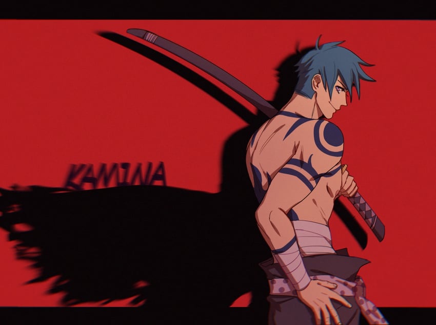 kamina (tengen toppa gurren lagann) drawn by yanglao_paopaoren