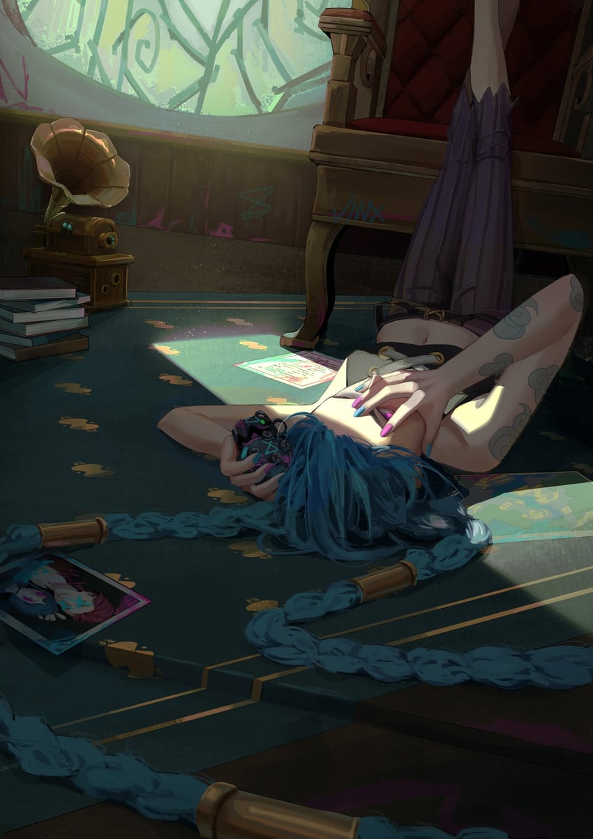 jinx, vi, and arcane jinx (league of legends and 1 more) drawn by ji_ciwei