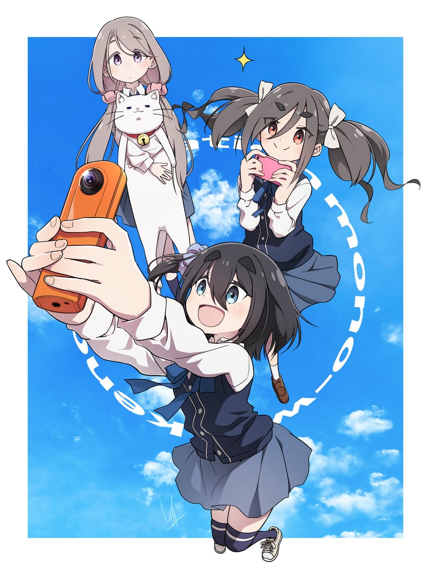 shikishima sakurako, kiriyama an, and amamiya satsuki (mono) drawn by yas_(yosiyasuyasu)