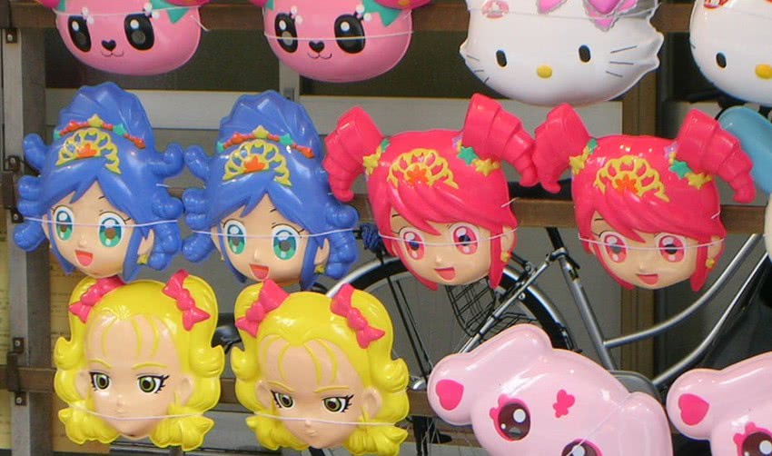hello kitty, kujou hikari, fine, rein, shiny luminous, and 2 more (precure and 5 more)
