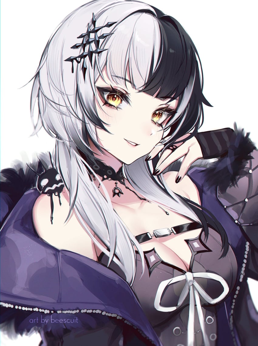 shiori novella and yorick (hololive and 1 more) drawn by beescuit
