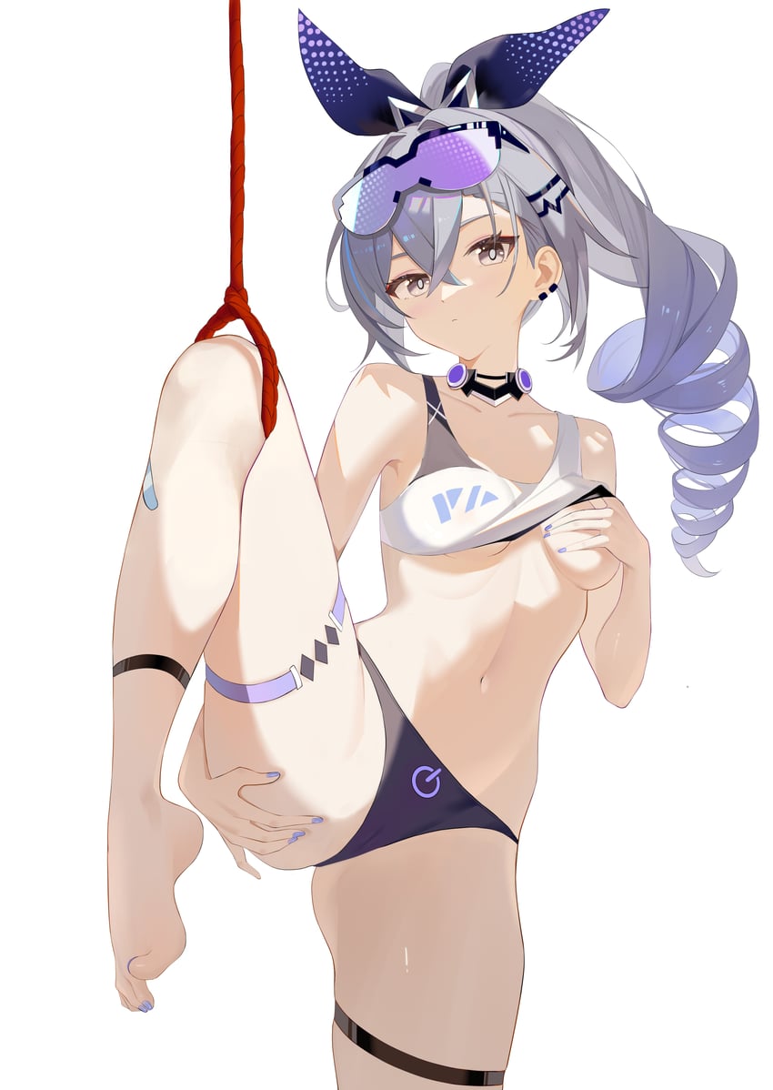 silver wolf (honkai and 1 more) drawn by blhazx