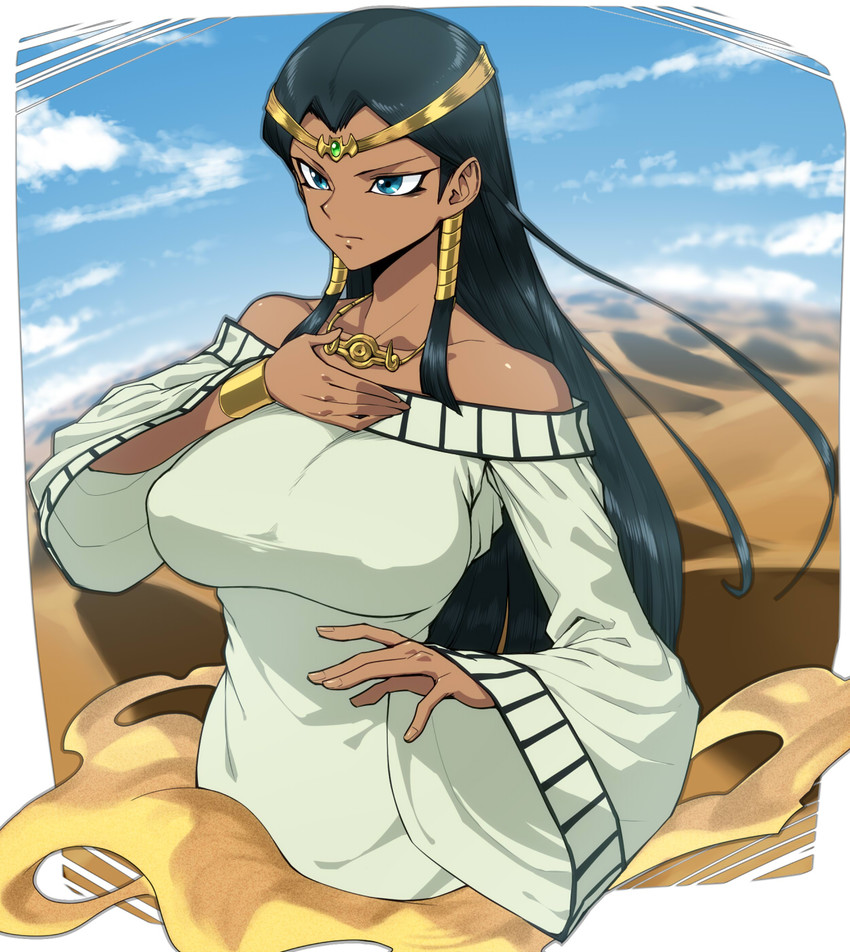 ishizu ishtar (yu-gi-oh! and 1 more) drawn by spacezin