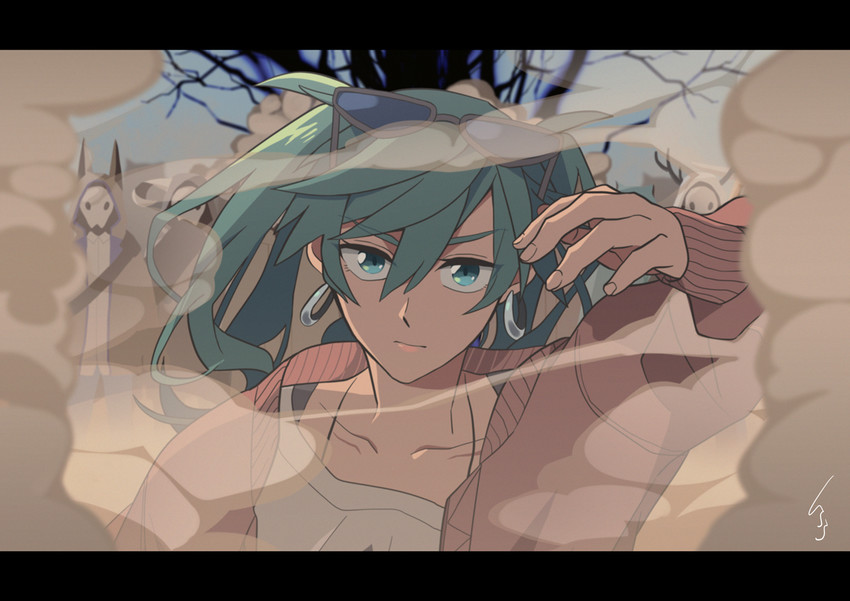 hatsune miku (vocaloid and 1 more) drawn by kurara