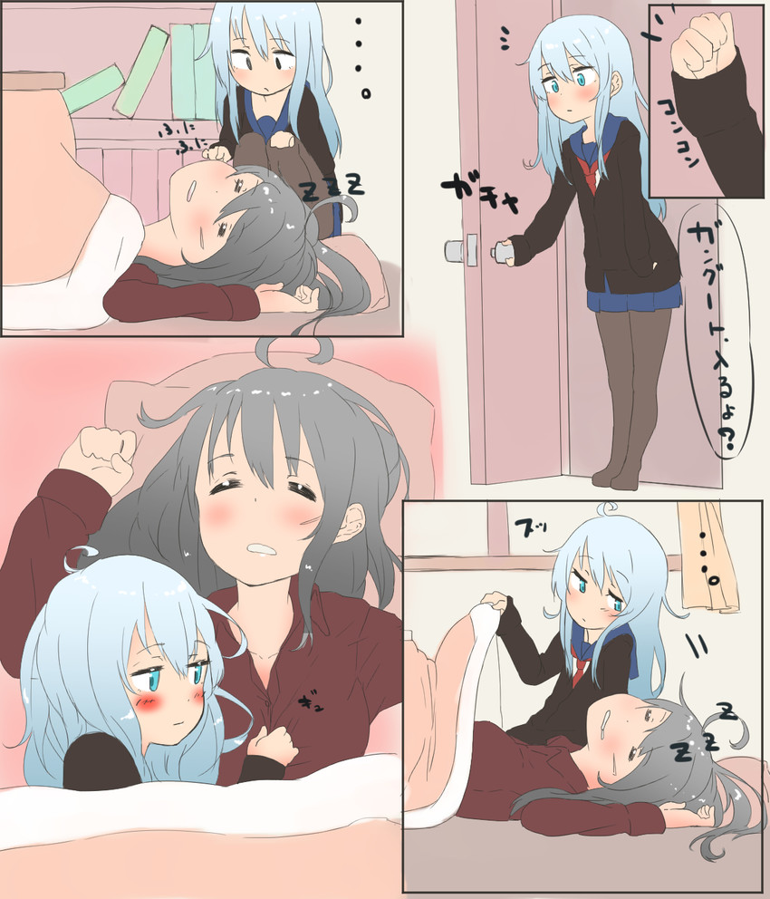 hibiki, verniy, and gangut (kantai collection) drawn by tama_(tamago)