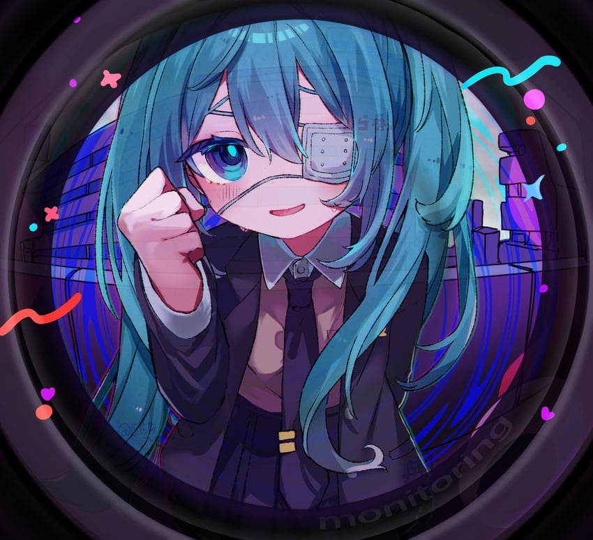 hatsune miku (vocaloid and 1 more) drawn by 15tsugai