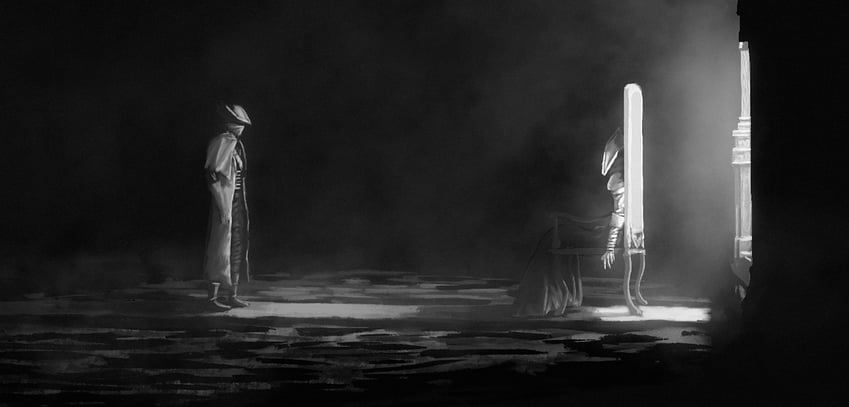 hunter and lady maria of the astral clocktower (original and 1 more) drawn by yoyhe