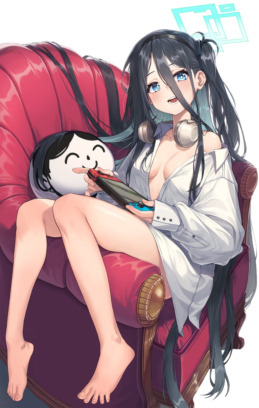 sensei, doodle sensei, and aris (blue archive) drawn by sunnillust