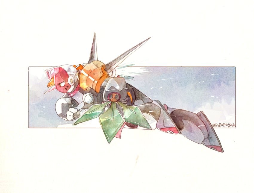 tengu man (mega man and 1 more) drawn by popopoyata