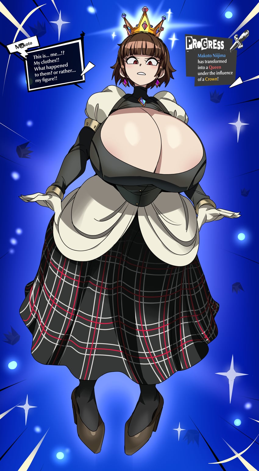 niijima makoto (persona and 1 more) drawn by captain_kirb
